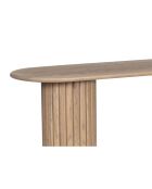 Console ovale Chêne Dalta Marron - 147x41x81 cm