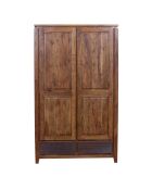 Armoire Lisboa ii Marron - 120x58x200 cm