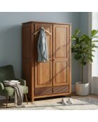 Armoire Lisboa ii Marron - 120x58x200 cm