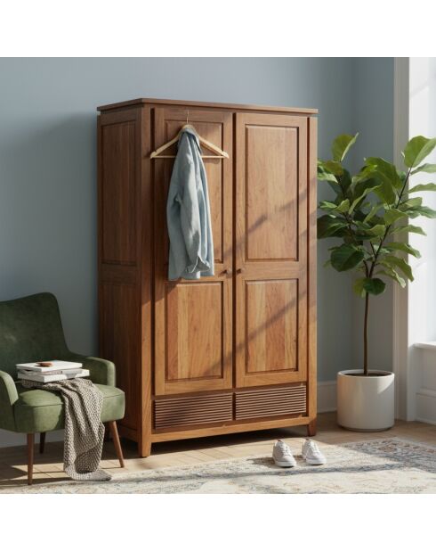 Armoire Lisboa ii Marron - 120x58x200 cm