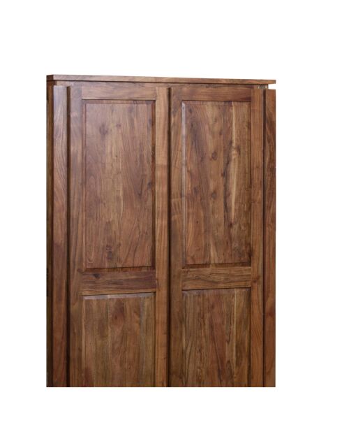 Armoire Lisboa ii Marron - 120x58x200 cm