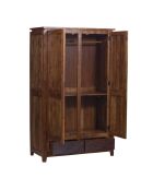 Armoire Lisboa ii Marron - 120x58x200 cm