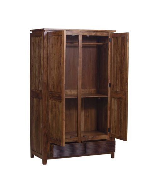 Armoire Lisboa ii Marron - 120x58x200 cm