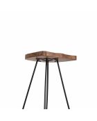 Tabouret de bar acacia et métal Offre M&M Tila Naturel - 40x35x76 cm