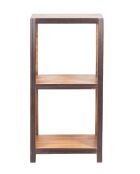 Étagère 2 cases H100 cm Acacia Florence Marron - 50x35x100 cm