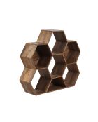 Petite étagère hexagonale Mango M&M offre Marron - 130x30x113 cm