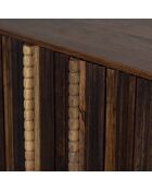 Mini bar 2 portes Manguier Ramon Naturel - 100x45x100 cm