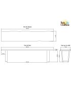 Banc bois naturel 152 cm Acacia Forest Naturel - 152x36x46 cm