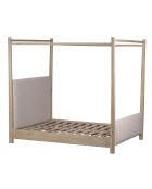 Lit à baldaquin 160 Mango Matan Beige - 173x213x213 cm