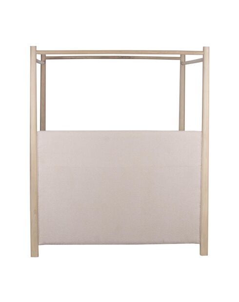 Lit à baldaquin 160 Mango Matan Beige - 173x213x213 cm
