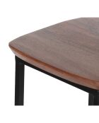 Lot de 2 tabourets Acacia Quenza Marron - 35x35x100 cm