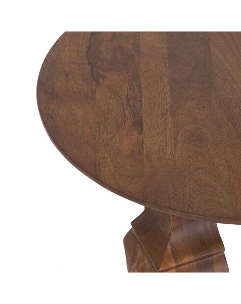 Bout de canapé rond Manguier Ramon Naturel - 60x60x50 cm