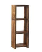 Étagère 3 cases H145 cm Acacia Florence Marron - 50x35x145 cm