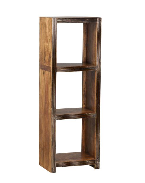 Étagère 3 cases H145 cm Acacia Florence Marron - 50x35x145 cm