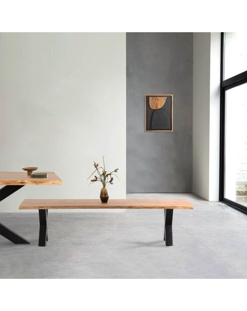 Banc 180 cm Acacia Bunting Naturel - 180x40x45 cm