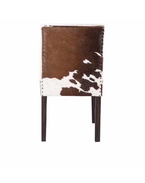 Chaise en peau de vache Acacia Savage Naturel - 46x50x88 cm