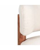 Fauteuil Jade loop Acacia M&M offer Blanc - 74x74x83 cm
