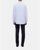 Chemise en coton bleu clair