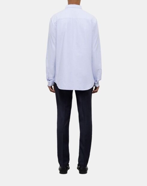 Chemise en coton bleu clair