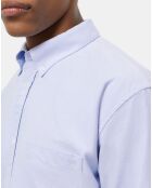 Chemise en coton bleu clair