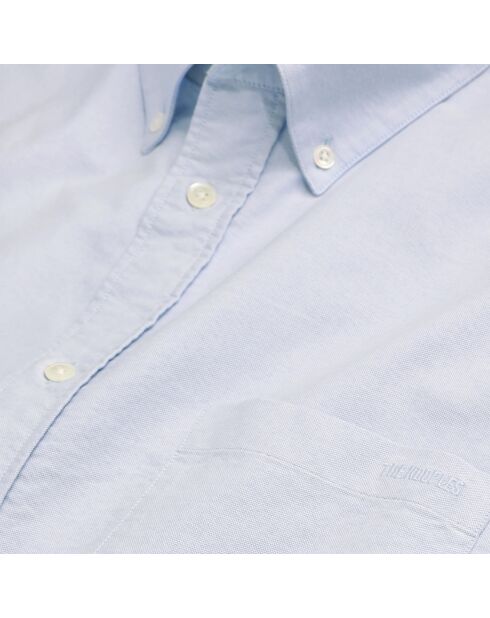 Chemise en coton bleu clair