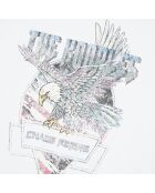 T-shirt avec laçage blanc