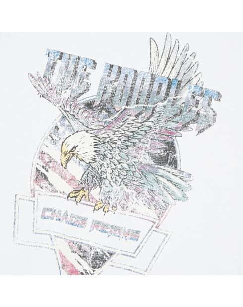 T-shirt avec laçage blanc