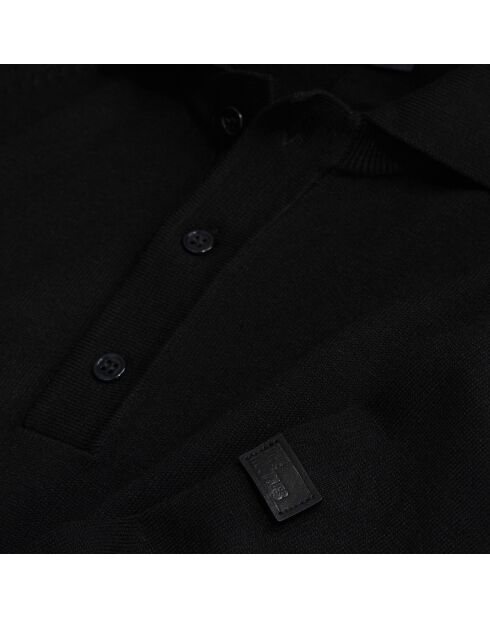 Polo en maille noir