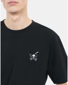 T-shirt avec broderie noir