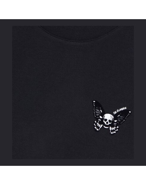 T-shirt avec broderie noir