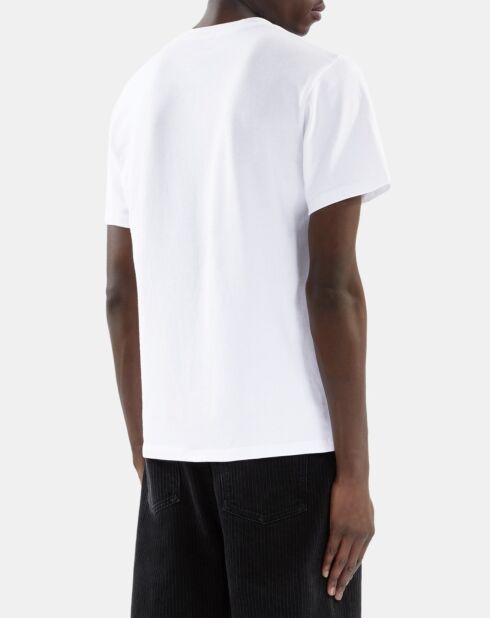 T-shirt avec broderie blanc
