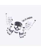 T-shirt avec broderie blanc