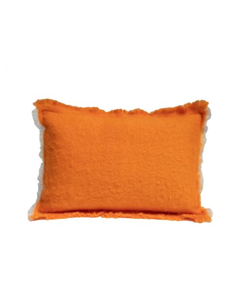 Coussin en laine orange 40x60cm
