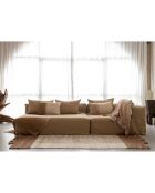 Coussin en laine beige 40x60cm