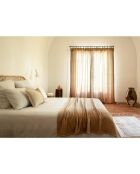 Coussin en laine beige 40x60cm