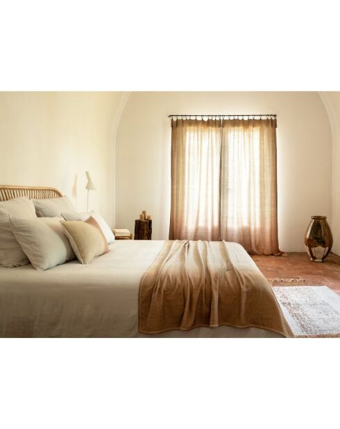 Coussin en laine beige 40x60cm