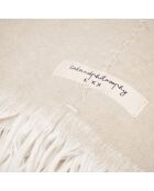 Couvre-lit en laine beige 250x250cm