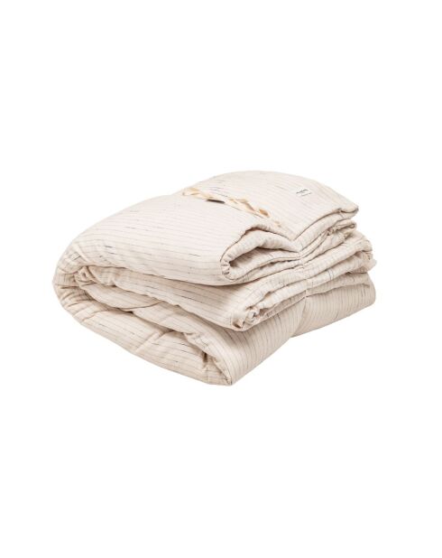 Edredon en coton bio beige 90x220cm