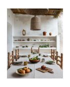 Nappe en lin avec fils lurex naturel 190x300cm