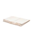 Leinentischdecke mit beigen Lurexfäden 100x100cm