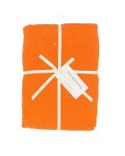 Drap housse en lin lavé terracotta 140x200cm