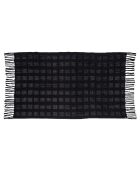 130x200cm schwarze handgefertigte gehäkelte Tischdecke