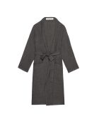 Kimono en lin changeant gris