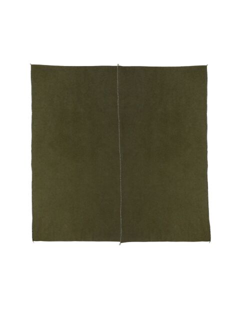 Couvre-lit en coton flammé vert 250x250cm