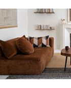 Coussin en laine motif 70s marron 40x60cm