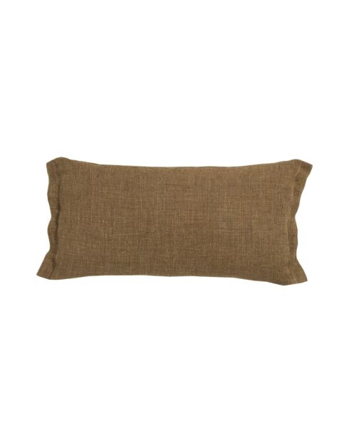 Coussin en lin changeant forêt 30x60cm