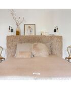 Couvre-lit en laine beige 250x250cm