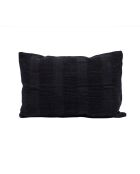Coussin en crochet fait main noir 40x60cm