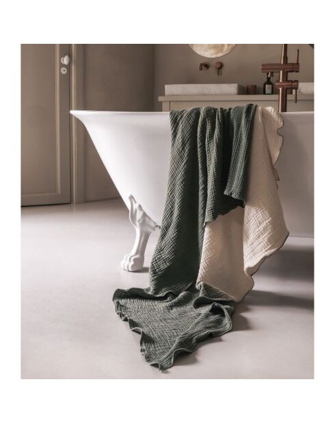 Servilleta de gasa de algodón verde 150 x 180 cm