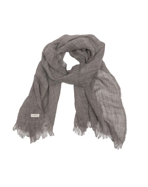 Echarpe en lin grise 70x200cm